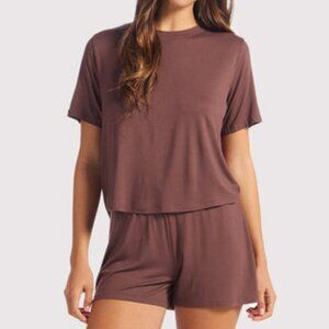 nuuds Pajama Short Set – Coffee, XL
